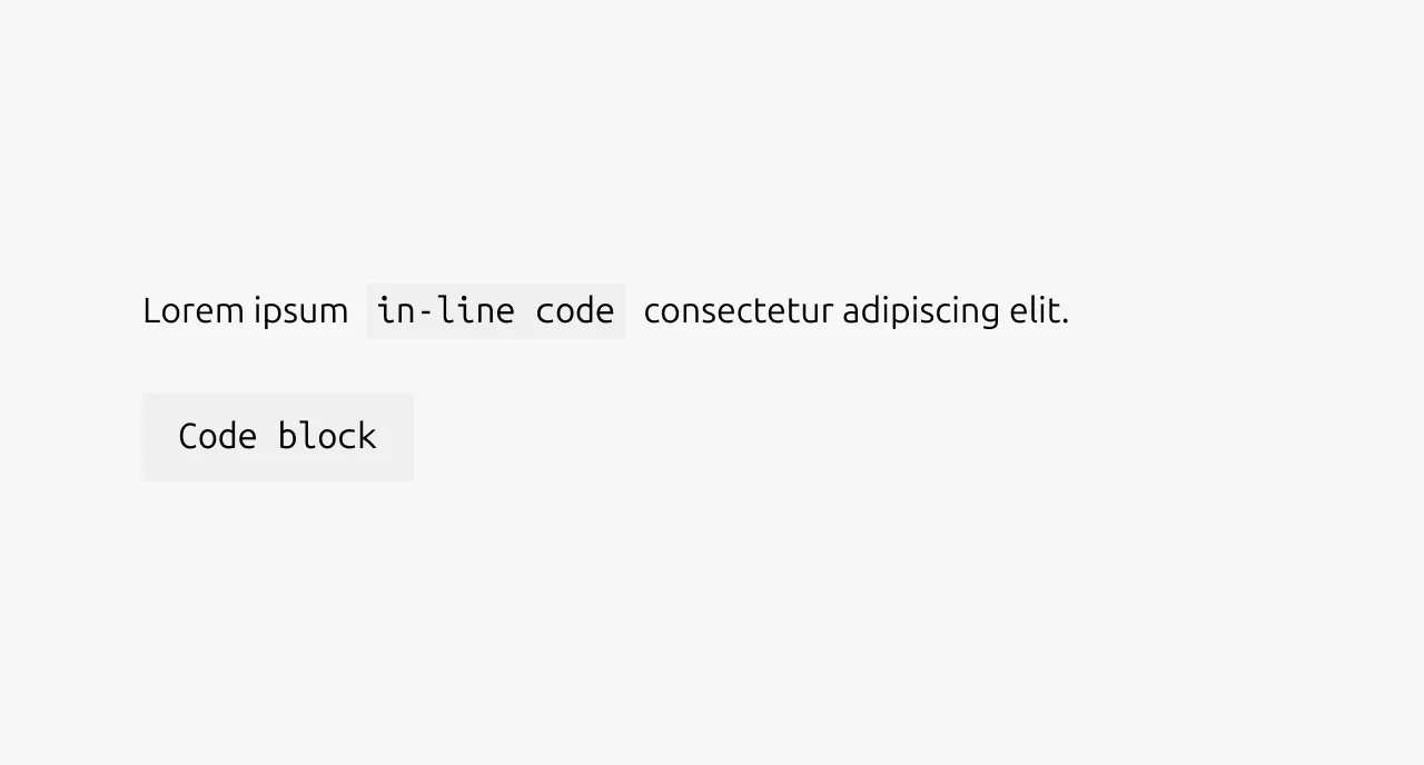 Code example
